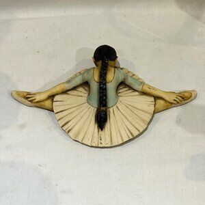 Artefice Ottanta Ballerina Figurine Resin Hand Made in Italy VTG 1980s